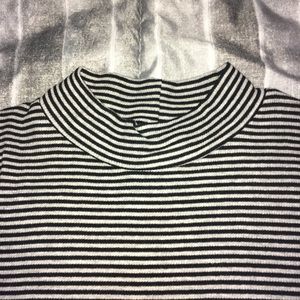 Ribbed Mock Neck Top